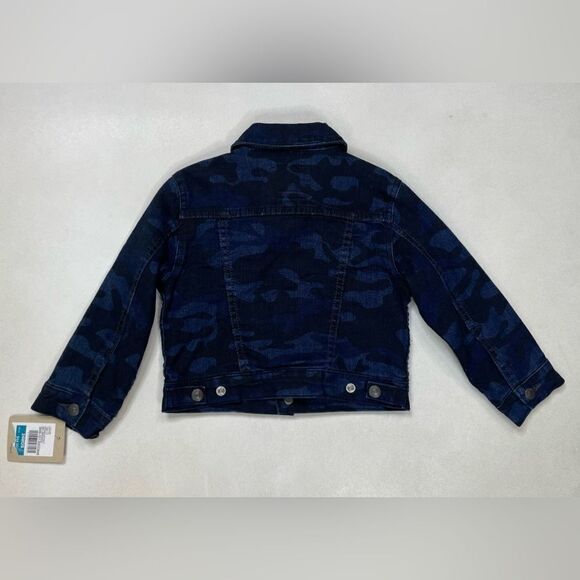 Levi's Denim Jean Trucker Jacket Baby Size 24 Months Blue Camo NWT - Picture 2 of 5